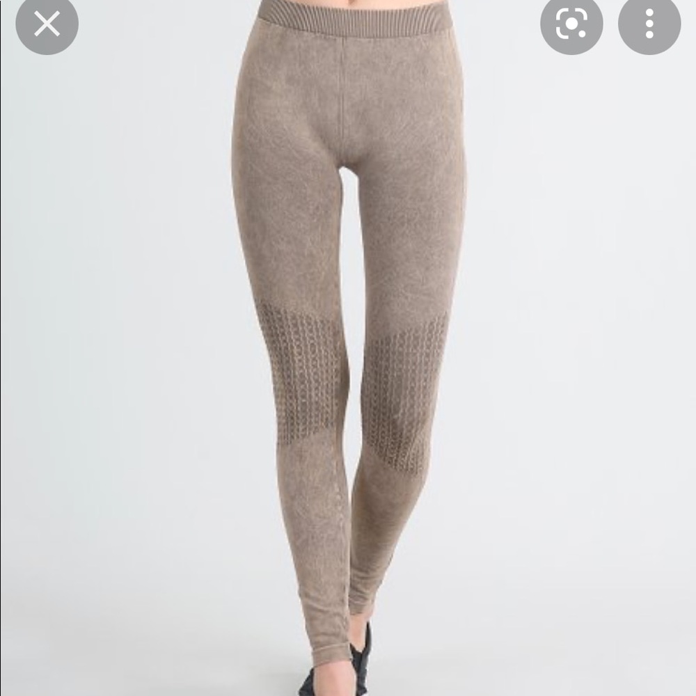 Nikibiki tan Moto leggings. Excellent condition. “Mushroom”